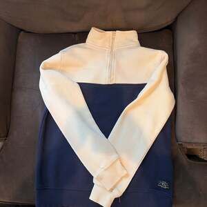 Tony Hawk Boy's Fleece Quarter Zip Rugby  Navy Blue